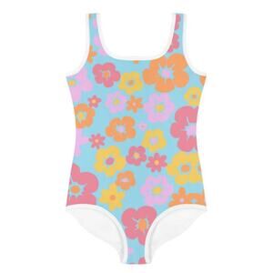 60 The Sundance Company Summers Daydream Youth One Piece Swimsuit Size 7
